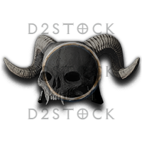 D2R Giant Skull - 1 Socket