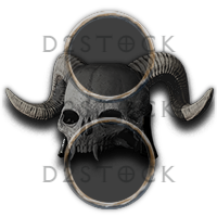D2R Giant Skull - 2 Sockets 35 Strength